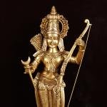 Brass Superfine Lord Rama Statue | 27" x 13" x 9" (68.6 x 33 x 22.9 cm) | 16 kg Premium Temple Grade Art | Magnificent Divine Murti | Sacred Collection